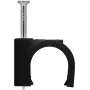 Goobay Cable Clip 14 mm, must (64685)