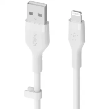 Kaabel Belkin Cbl Scicone USB-A LTG 2M blc Valge USB A USB C Lightning