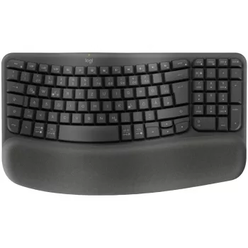 Klaviatuur Logitech Wave Keys Office RF juhtmevaba + Bluetooth QWERTZ Saksa Graphite