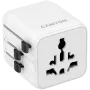 Reisiadapter CANYON OnTour One EU UK US AUS valge (CNS-TA1005W) – universaalne pistiku teisendus EL/ÜK/USA/AUS jaoks