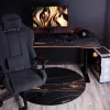 Põrandakaitse Arozzi Zona Round Floor Pad — must/kuldne, ümmargune kaitsev matt põrandale