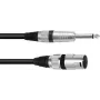 XLR–6,3 mm mono adapterkaabel Omnitronic 3022519B — 1× XLR 3-kontaktiline kuni 1× 6,3 mm mono, 2 m