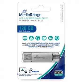 USB-mälupulk MediaRange 128 GB USB-tüüp-A USB-USB-C MR938