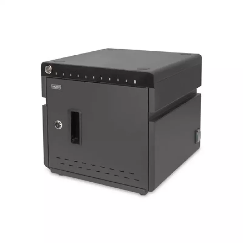 Digitus mobiilne lauaarvutite laadimiskapp 10 sülearvutile/tahvelarvutile kuni 13 tolli, UV-C, USB-C