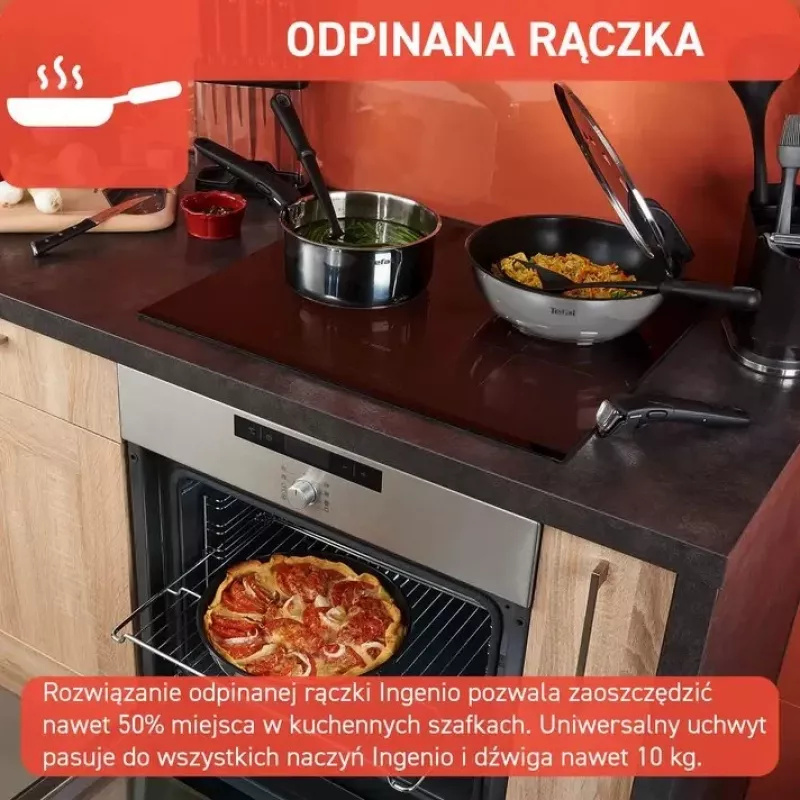 Pannikomplekt Tefal Ingenio Emotion L897S574, induktsioon, eemaldatav käepide, 16/20/22/28 cm