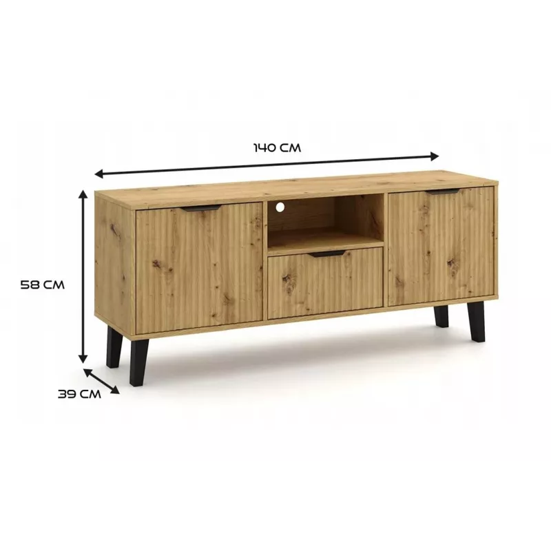 RTV SCANDI 2D1S õhuke ARTISAN OAK