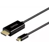 SAVIO CL-190 USB-C–HDMI-kaabel, 30Hz, 1m, plastik