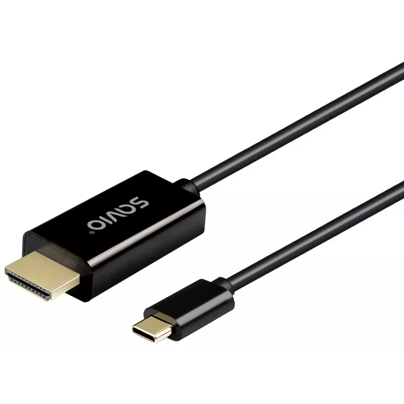 SAVIO CL-190 USB-C–HDMI-kaabel, 30Hz, 1m, plastik