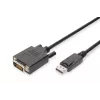 ASM AK-340301-030-S ASSMANN Kaabel Displayport 1.1a lukuga Type DP/DVI-D (24+1) M/M Must 3m