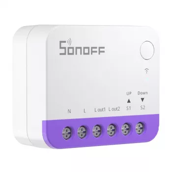 Mini WiFi nutilüliti Sonoff MINI-RBS — kompaktne disain, kaugjuhtimine Wi‑Fi kaudu