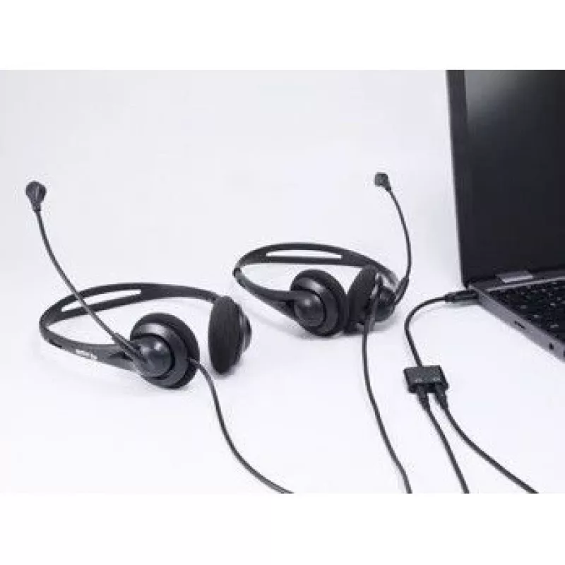 Equip USB-C kahe 3.5 mm heli DAC-adapteriga, USB C, isane, 2 x 3.5 mm, emane, 0,15 m, must