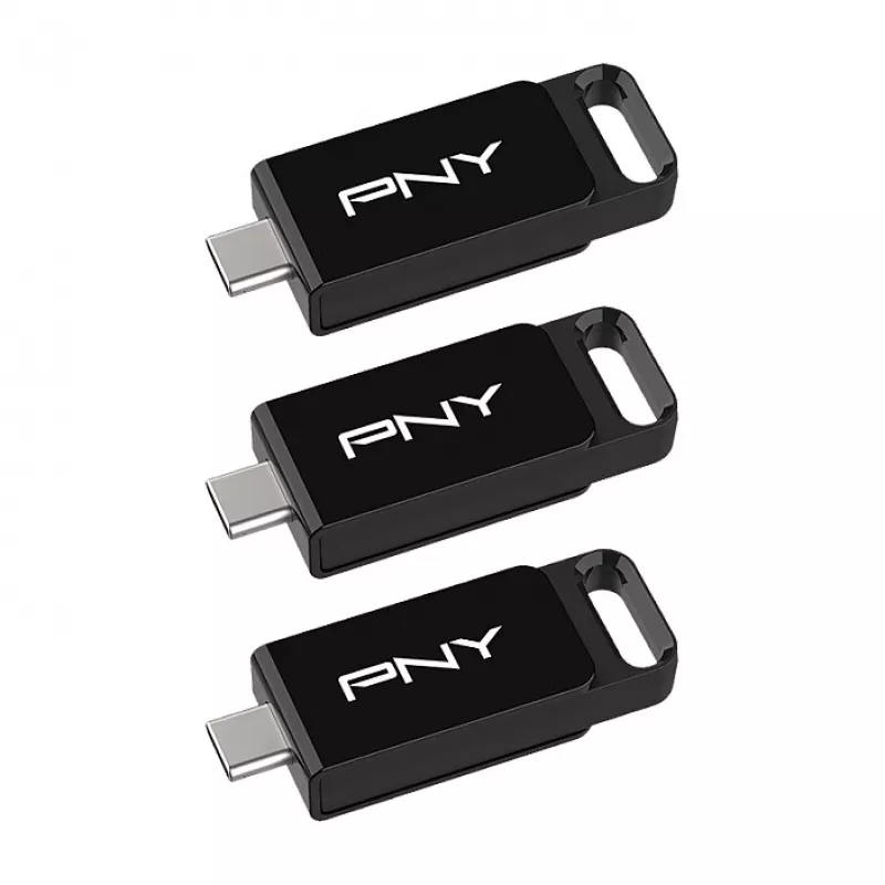 USB-mälupulk PNY Elite 128 GB USB USB-C 3.2 Gen 1 (3.1 Gen 1) Must