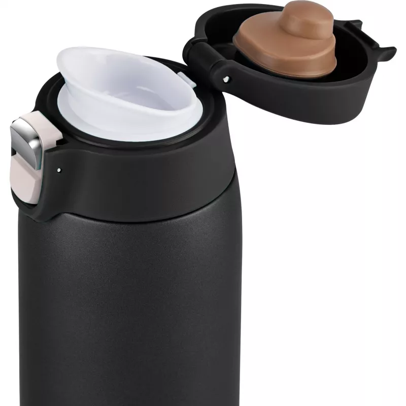 Reisikruus EMSA N2151700 0,4 L, mattmust, klappkaas