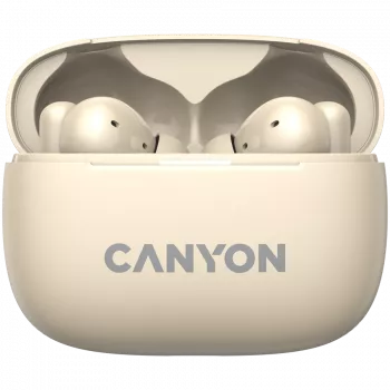 Canyon CNS-TWS10BG Kõrvaklapid ja peakomplekt True Wireless Stereo (TWS) kõrvasisesed kõrvaklapid kõnede/muusika/sport/igapäevane kasutamine USB Type-C Bluetooth Beež (CNS-TWS10BG)