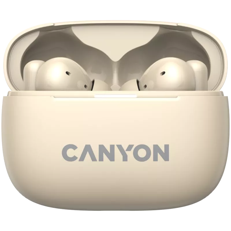 Canyon CNS-TWS10BG Kõrvaklapid ja peakomplekt True Wireless Stereo (TWS) kõrvasisesed kõrvaklapid kõnede/muusika/sport/igapäevane kasutamine USB Type-C Bluetooth Beež (CNS-TWS10BG)