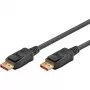 DisplayPort 2.1 kaabel, sertifitseeritud, 16K @ 60 Hz, 80 Gbit/s (must, 1 meeter, VESA sertifikaat)