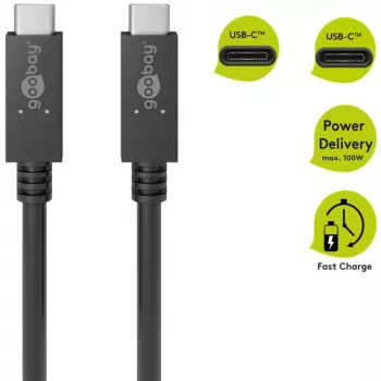 Goobay 49254 USB-kaabel must