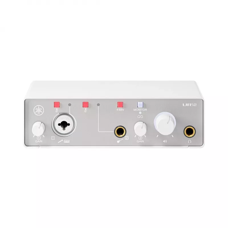 Heliliides YAMAHA UR12MK3 Valge – kompaktne 2-sisse/2-välja USB-liides