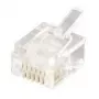 Equip telefoni pistik, 6P6C, RJ-12 (6P6C), läbipaistev, 0,6 g, 9,65 mm, 12,3 mm, 7,2 mm