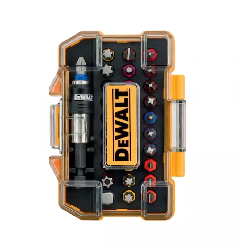 Dünamomeetriline kruvikeeraja DeWalt DT7969 — reguleeritav pöördemoment, ergonoomiline käepide, Phillips/Pozidriv/piluga/Torx otsikud kaasas