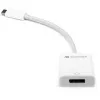 USB-adapter, USB-C-pistik > DisplayPort-pesa (valge, 11 cm)