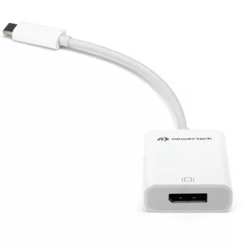 USB-adapter, USB-C-pistik > DisplayPort-pesa (valge, 11 cm)