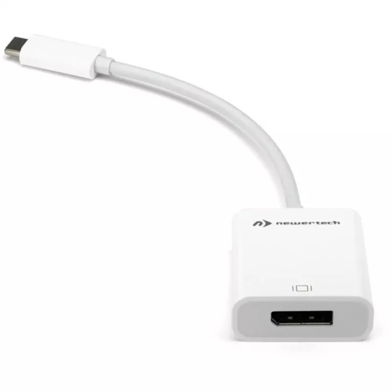 USB-adapter, USB-C-pistik > DisplayPort-pesa (valge, 11 cm)
