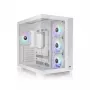 Arvutikorpus THERMALTAKE Midi S380 TG ARGB Snow Valge — karastatud klaas, ARGB valgustus