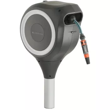 Maasse paigaldatav voolikuhoidik Gardena RollUp Automatic Must Hall