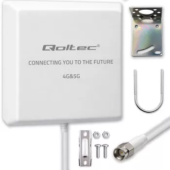 Väline QOLTEC 4G/5G LTE antenn 9 dBi SMA-pistikuga ja 3 m kaabliga