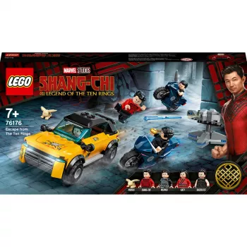LEGO komplekt Marvel Põgenemine Kümnest Sõrmusest 76176 minifiguuride ja sõidukitega