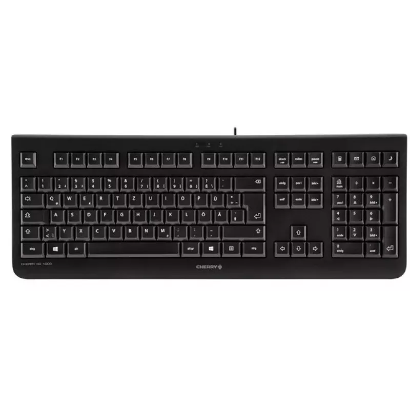 CHERRY KC 1000 klaviatuur Kodune USB Šveitsi must