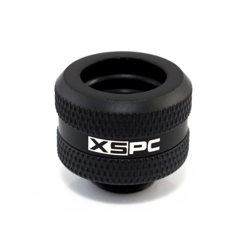 XSPC Connector G1/4 to 14mm Hardtube, must matt - 8 tk