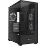 PC tornikorpus Sharkoon SK6 ARGB Tower ATX Must — keskklassi torn ATX, ARGB valgustus, karastatud klaasist külgpaneel
