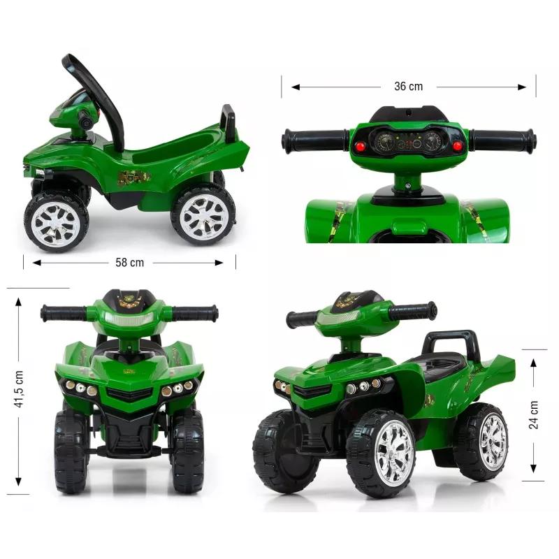 Sõidulelu milly mally Ride-on Monster Military mudel 27515 mudilastele