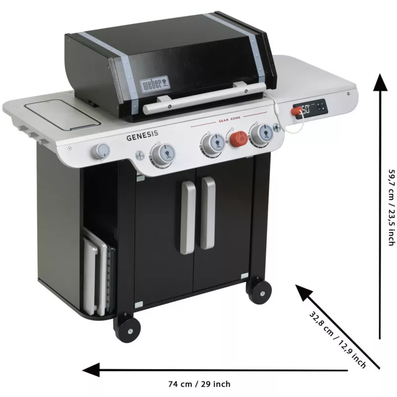 Weber-Grill Genesis puidust (MDF), mänguköök must/hall