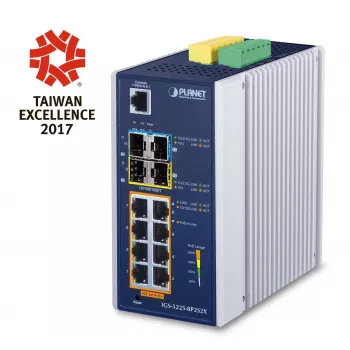 Hallatav L3 Gigabit Etherneti kommutaator PLANET IGS-5225-8P2S2X