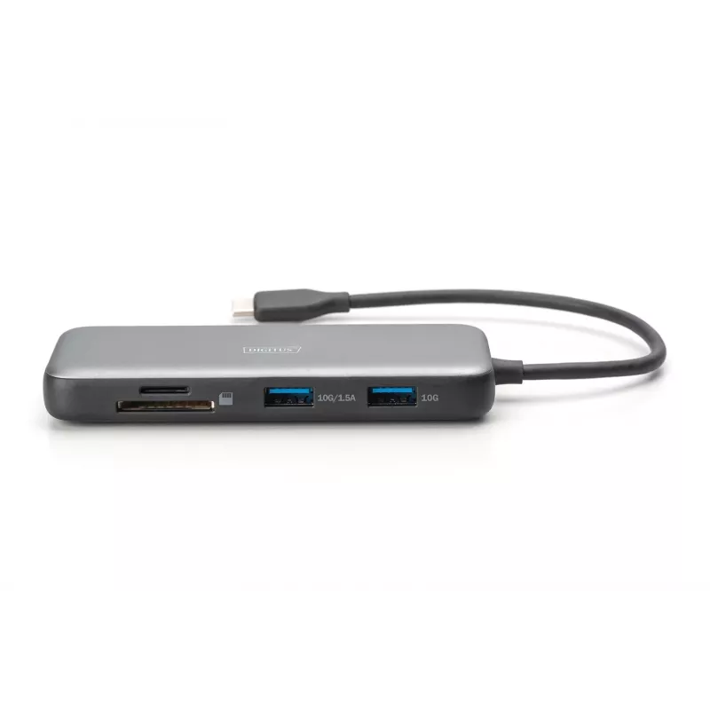 USB-C dokkimisjaam Digitus DA-70915 8-pordiline 100W Power Delivery