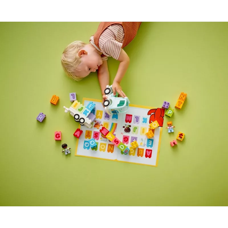 Ehitusmänguasi LEGO DUPLO 10421 ABC Truck, 36 tükki, 2 minifiguuri, vanusele 2+, mõõdud 110×140×70 mm