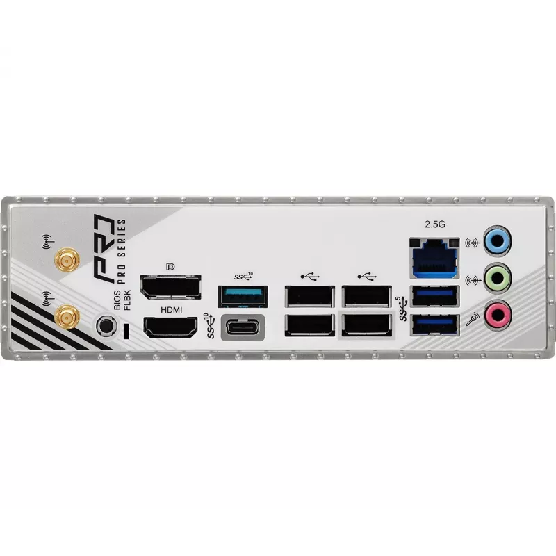 ASRock B850M Pro RS WiFi emaplaat — AMD B850, Socket AM5, microATX, DDR5, 4 DIMM, 256GB, Wi‑Fi 6E, 2.5Gb LAN, 3x M.2