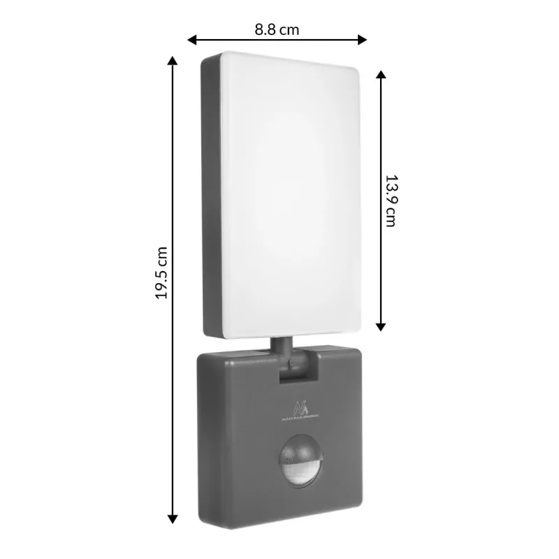 LED prožektor MACLEAN MCE516 PIR-liikumisanduriga, 50W, hall