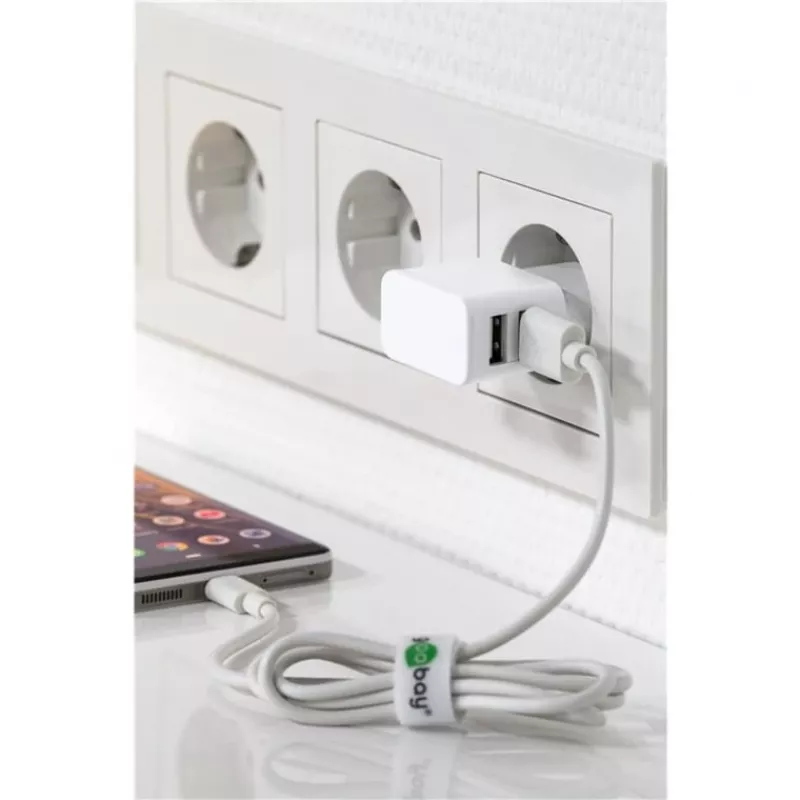 Goobay 44985 mobiiltelefonikaabel, valge