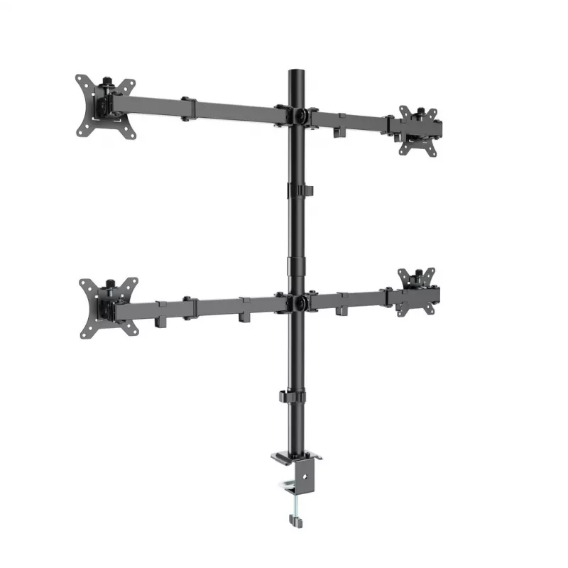 Monitorikinnitus Gembird MA-D4-01, lauaklamber kuni 4 kuvarile, 32 tolli (81,3 cm), 40 kg, VESA 75x75–100x100, must