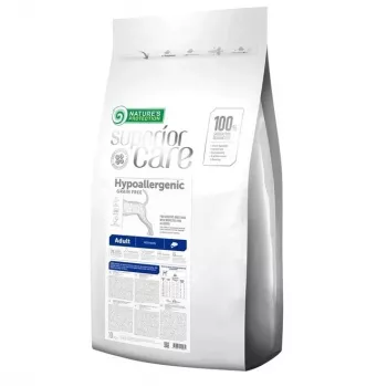 Kuiv koeratoit Nature’s Protection Hypoallergenic Adult All Breeds — lõhe, 10 kg, teraviljavaba, 24% valku, 14% rasva