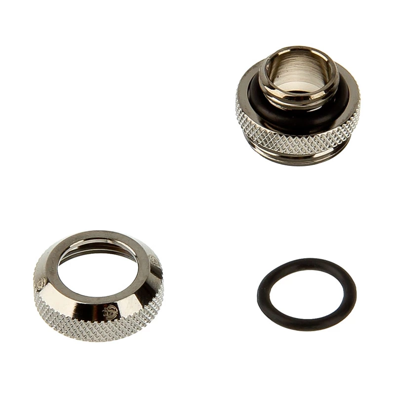 Bitspower Multi-Link adapter, sirge, G1/4 väliskeere – 12 mm välisläbimõõduga jäik toru, läikivmust (BP-BSEML)