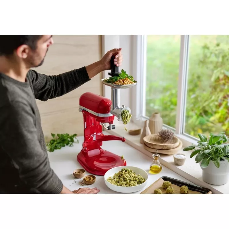 KitchenAid 5KSM60SPXEER lauamikser 375 W Hall, Punane, Roostevaba teras