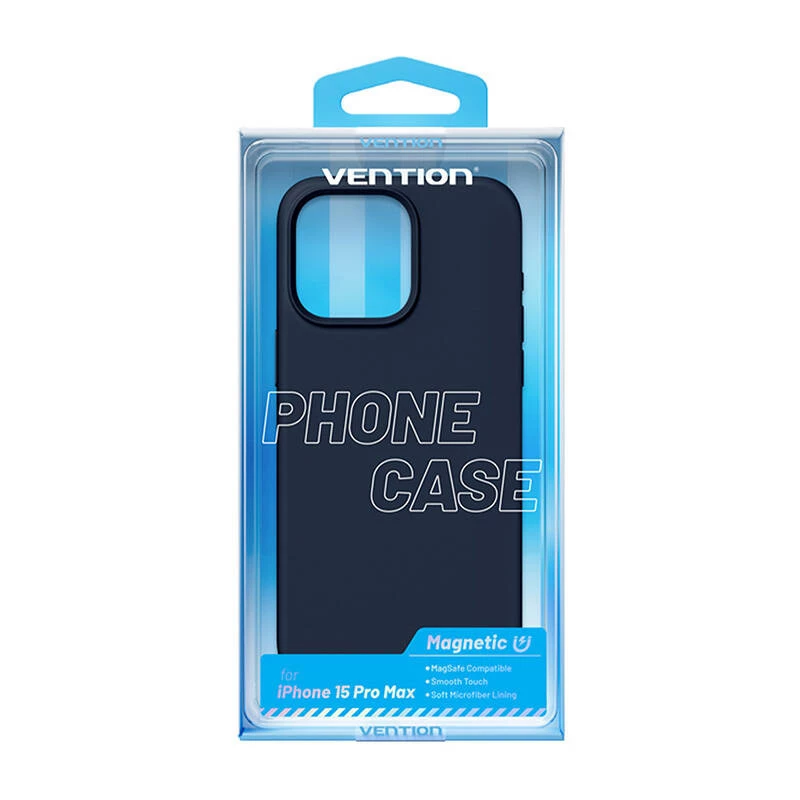 Kaitsev silikoonümbrs Vention KUFL0-40 iPhone 15 Pro Maxile, sinine