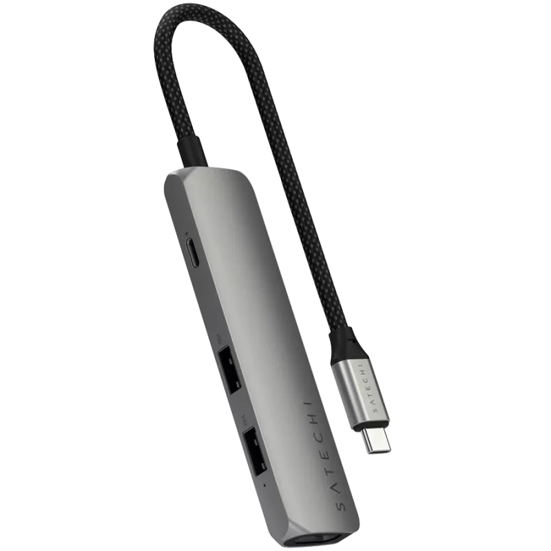 Satechi ST-P4SM liidese jaotur USB Type-C 10000 Mbit/s Hall