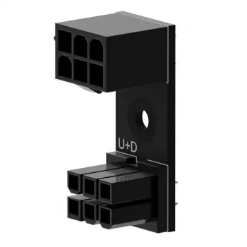 6‑Pin PCIe 180° Adapter U+D Singularitylt GPU/PCIe toitekaablitele (SC-A-PCIE6-UD)