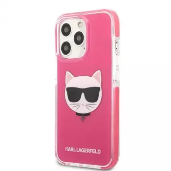 Karl Lagerfeld KLHCP13XTPECPI Iphone 13 Pro Max 6,7 kõva ümbris fuksia/FUSCHIA Choupette pea